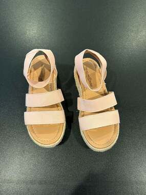 Treasure & Bond Kids' Sannibel Pink Elastic Platform Espadrille Sandals Size 13